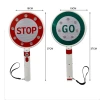 Charging handheld double-sided Stop sign traffic warning light, Stop sign LED traffic indication sign, rainproof handheld charging stop sign traffic warning light, stop sign flashing warning light LED traffic Item Picture